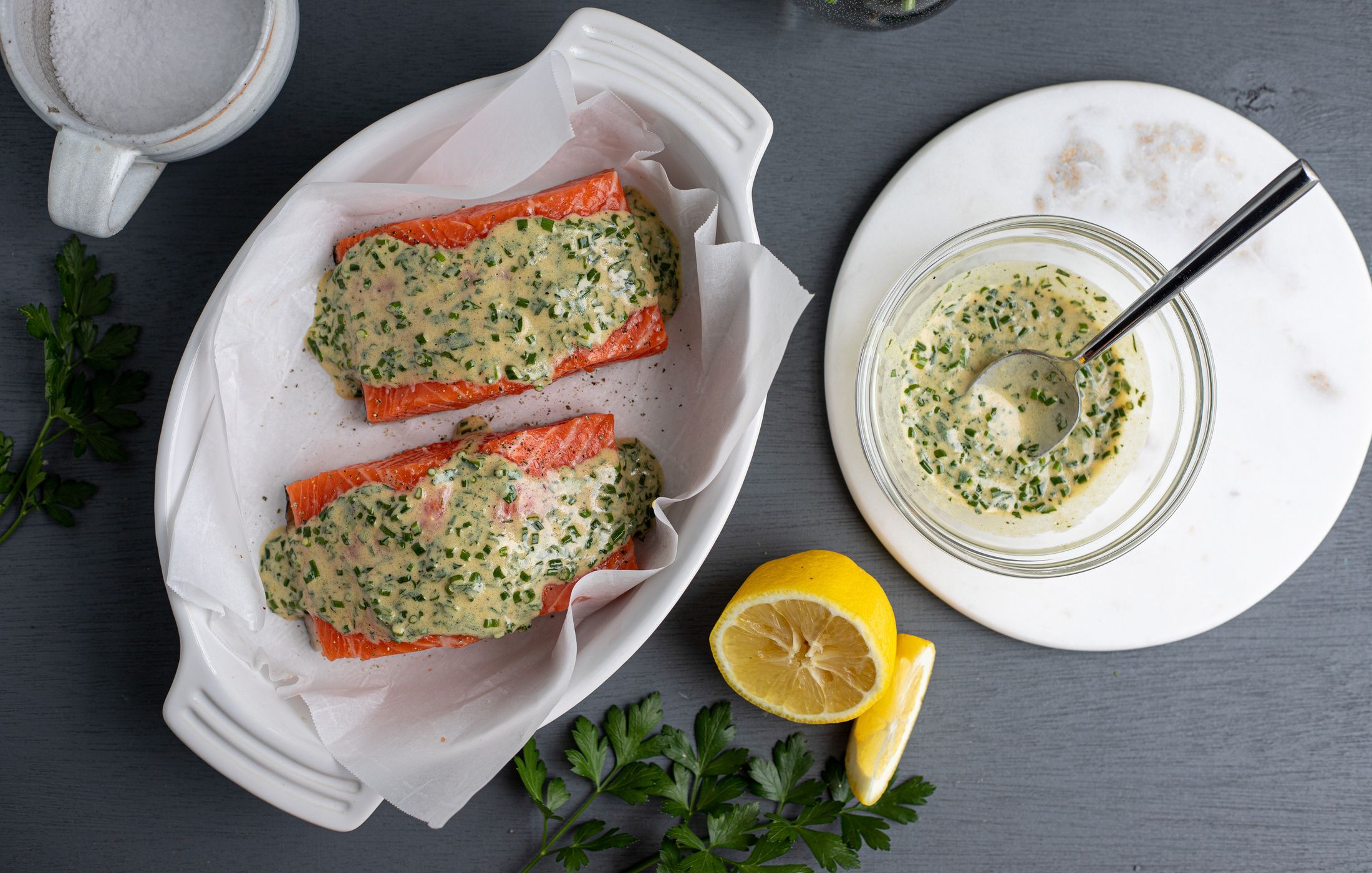 Dijon Herb Roasted Salmon
